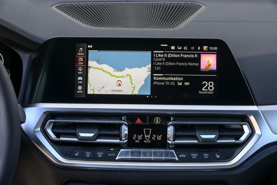 Детали интерьера BMW 320d Sport Line (G20) 2019 года  (WW) (фото 298 из 311)